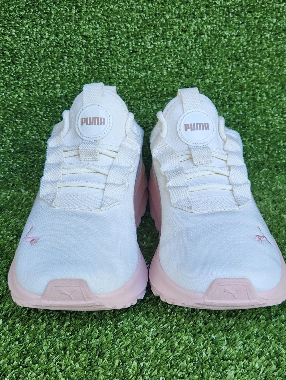 Puma Pacer Future Rose/Cream Size 4 Big Girls Youth SoftFoam Comfort Sneakers